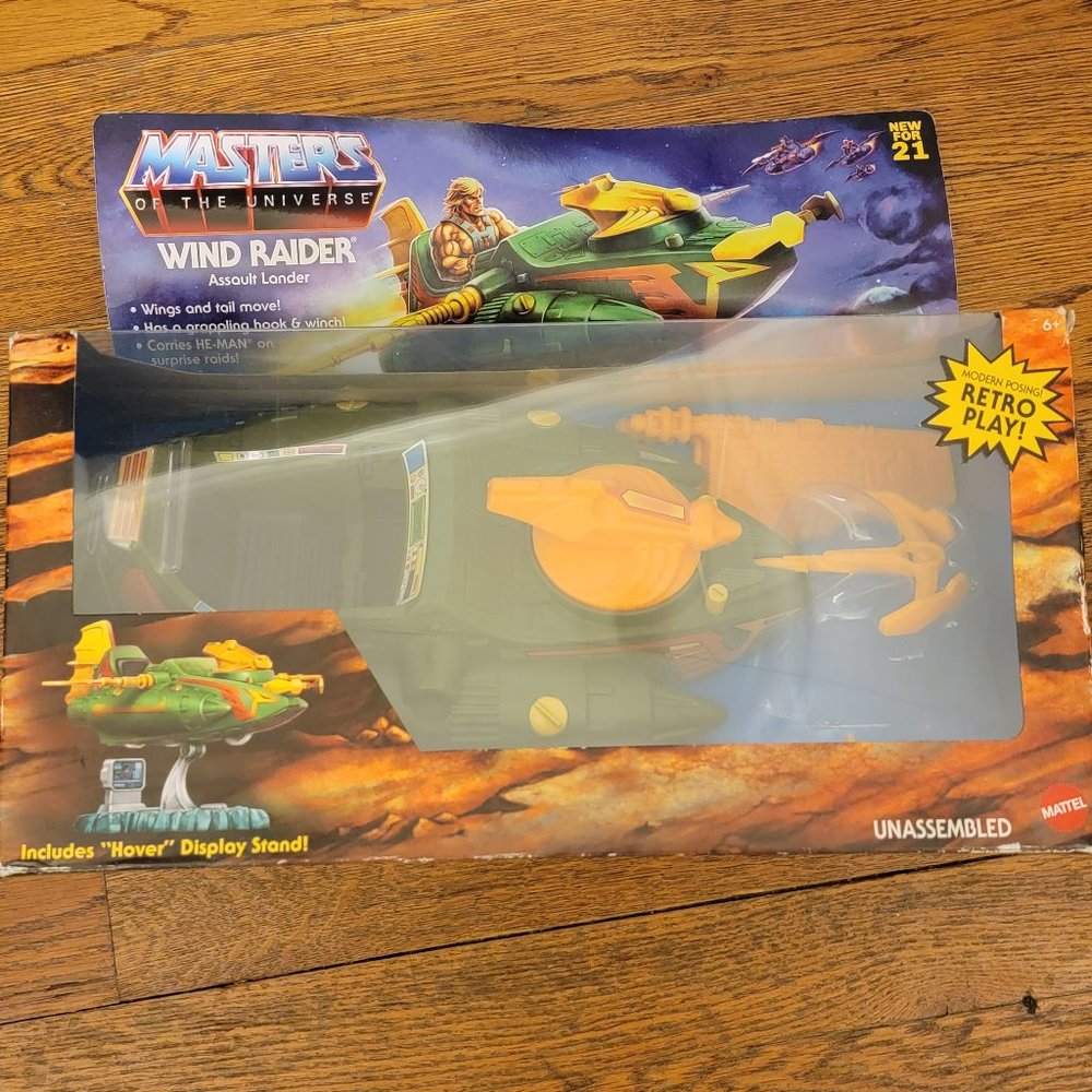 Masters of the Universe Origins Wind Raider Vehicle MOTU He-Man